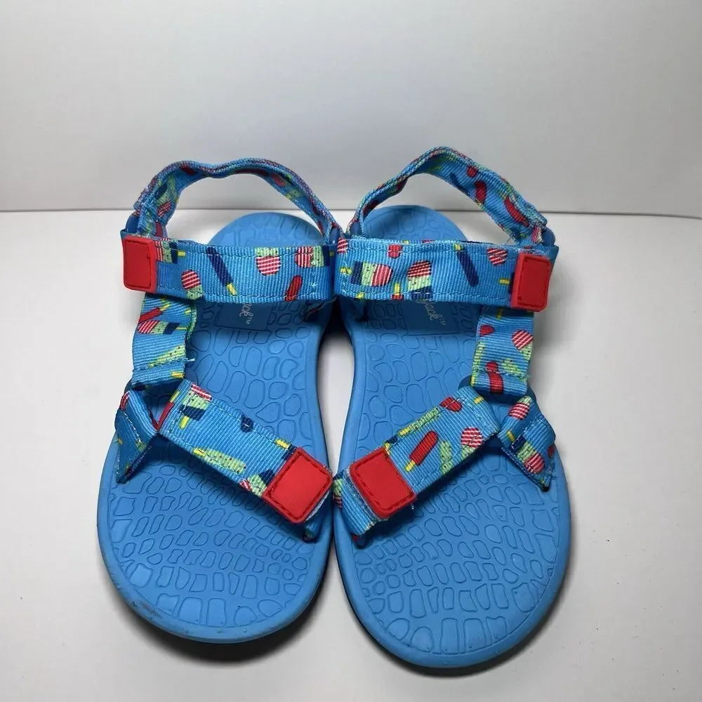 Cat & Jack Vanya Easy Closure Strap Sport Sandal Toddler Youth Kids Blue Size 11